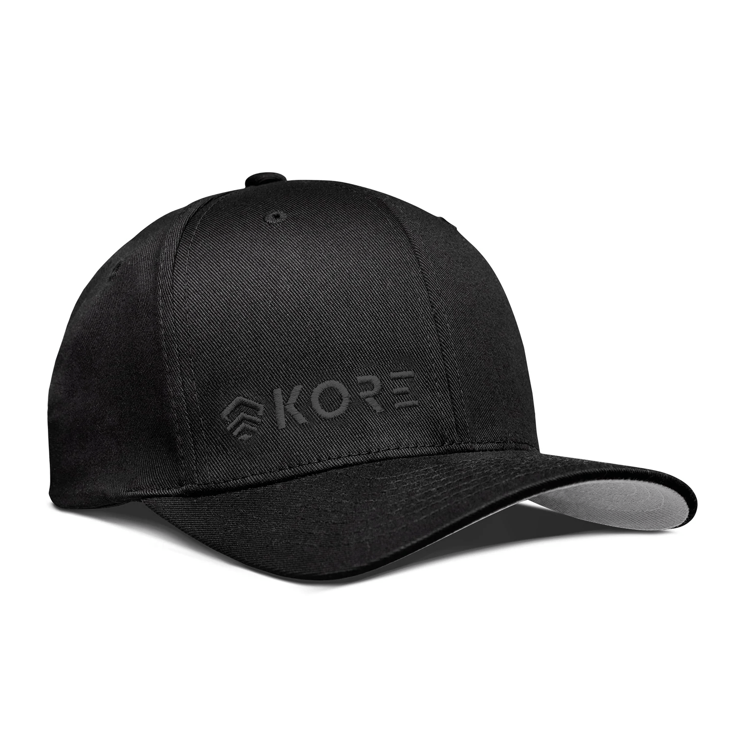 KORE FLEXFIT HAT | BLACK – Kore BLACK ON Essentials