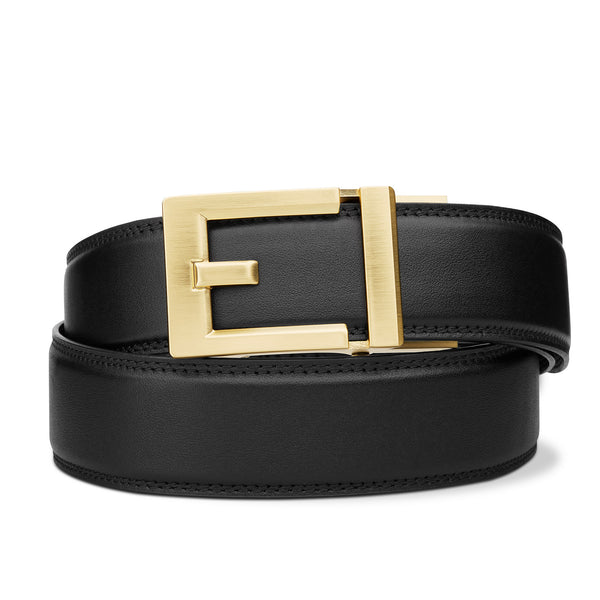 EXPRESS BRASS BUCKLE | CLASSIC LEATHER BELT 1.37