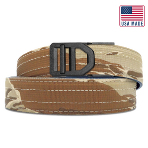 X SERIES BUCKLE | DESERT TIGER STRIPE TACTICAL NYLON GUN BELT 1.5"