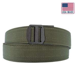 X SERIES BUCKLE  | USA MADE RANGER GREEN TACTICAL NYLON GUN BELT 1.5"