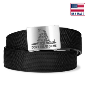 DON'T TREAD ON ME ENGRAVED BUCKLE | USA MADE TACTICAL GUN BELT 1.5"