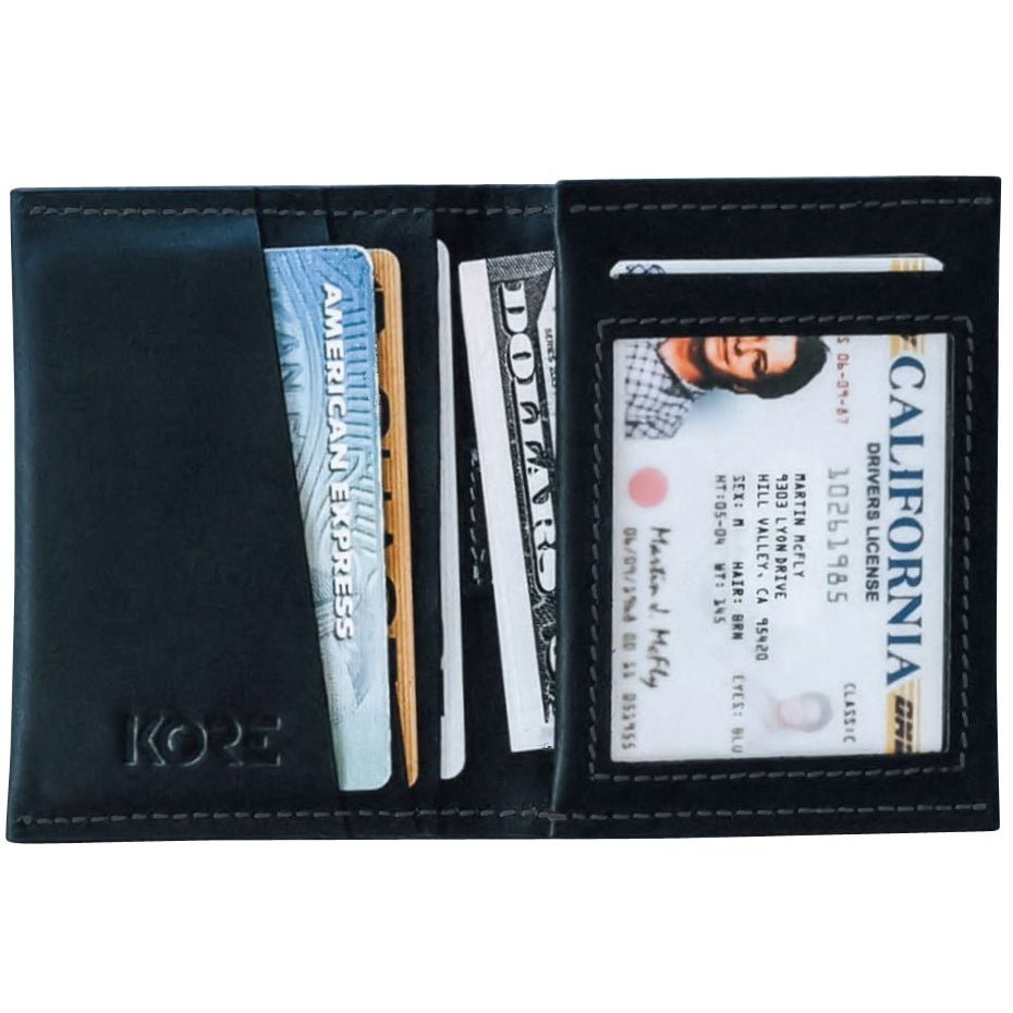 BUGOSHE RFID Blocking Leather Slim Credit Card Holder Wallet for Men, Slim  Wallet