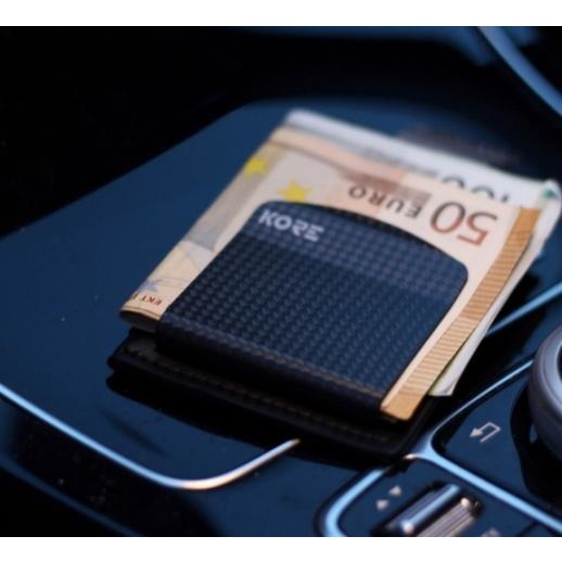 Kore Slim Leather Wallet  RFID Blocking & Carbon Fiber Money Clip – Kore  Essentials