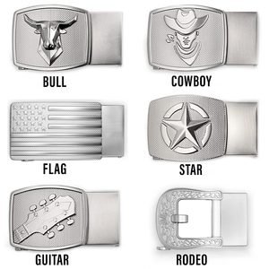  CTM® Men's Leather Western Belt with Removable Buckle :  Clothing, Shoes & Jewelry