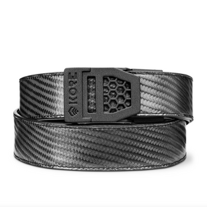 X6 BLACK BUCKLE | CARBON FIBER GUN BELT 1.5"